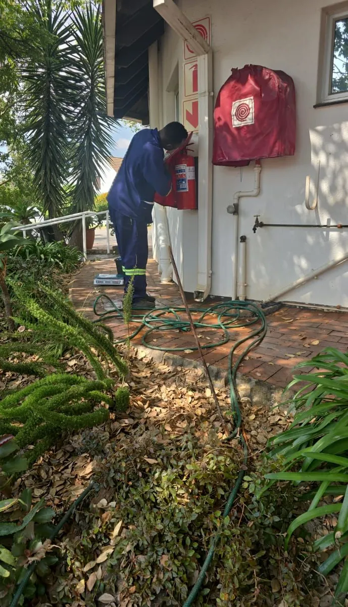 On-site fire extinguisher servicing
